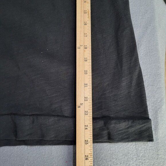 Loft Women's M Black Floral Lace Cold Shoulder Sweatshirt Top Long Sleeve - Picture 7 of 8